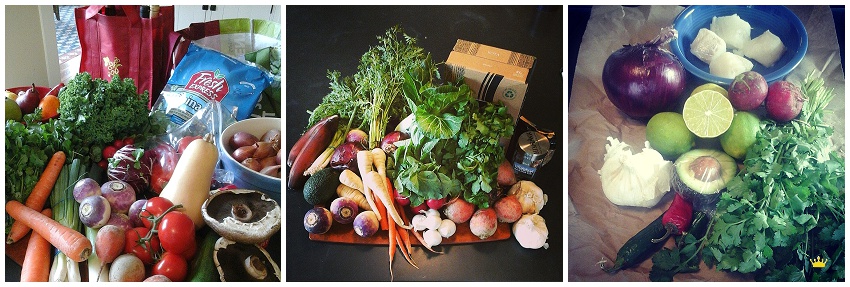 Fresh ingredients to tak eon a campervan roadtrip
